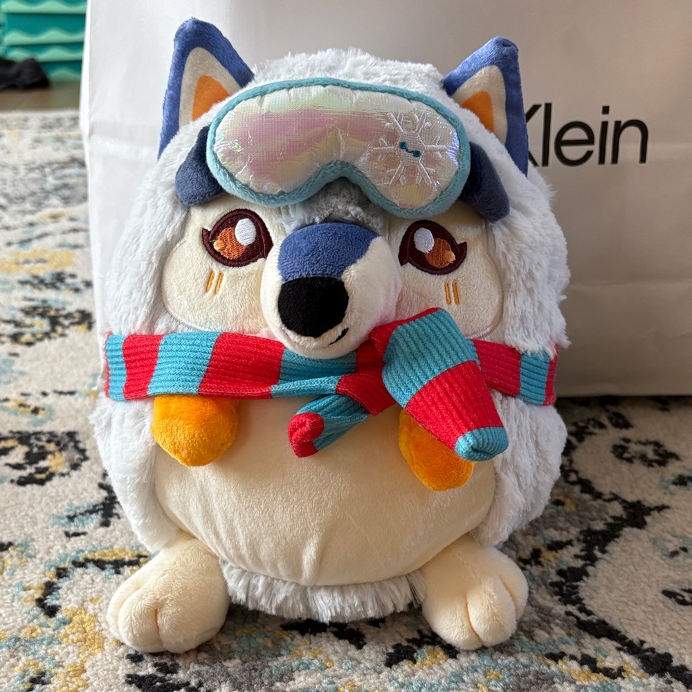 Little fox Squishable winter 2024 with ski goggles RARE!